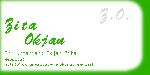 zita okjan business card